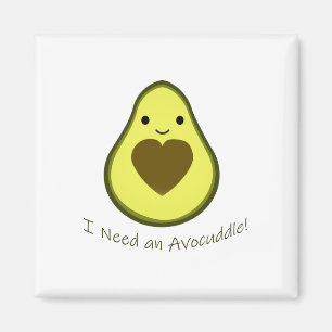 Ik heb een Avocuddle Cute Kawaii Avocado nodig Magneet