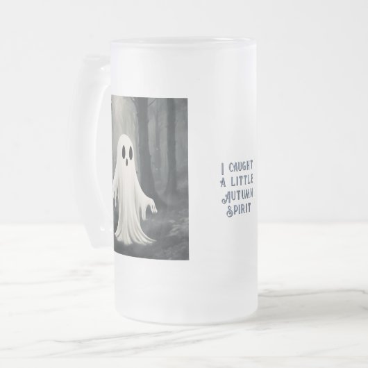 Ik heb een beetje herfstgevoel matglas bierpul (Voorkant links)