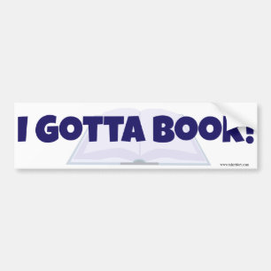 Ik heb een boek Promotionele auteursleus ontwerp Bumpersticker