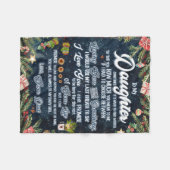 Ik heb een brief van papa aan mijn dochter geperso fleece deken (Voorkant (Horizontaal))