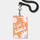 Ik heb een Bunco Groovy mod Badge (Voorzijde met lanyard)