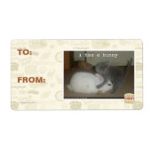 Ik heb een bunny etiket (Voorkant)