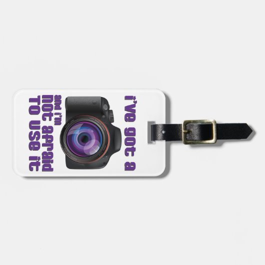Ik Heb Een Camera Bagagelabel (Voorkant horizontaal)