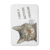 Ik heb een cattitude-probleem. badmat (Voorkant Verticaal)