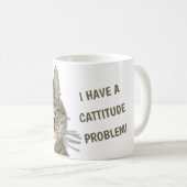 Ik heb een cattitude-probleem. koffiemok (Voorkant rechts)