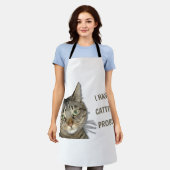 Ik heb een cattitude-probleem. schort (Gedragen)