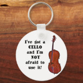 Ik heb een Cello Sleutelhanger (Voorkant)