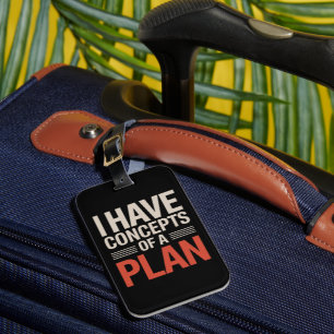 Ik heb een concept van een plan bagagelabel