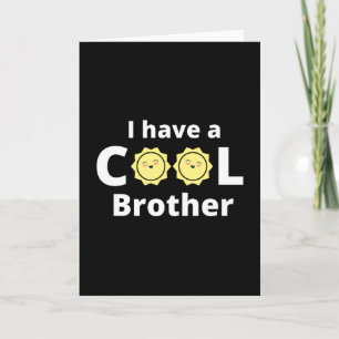 Ik heb een cool broerontwerp - met een gele zon kaart