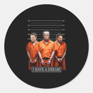 Ik Heb Een Droom Grappige Trump Politie Zeggende Q Ronde Sticker