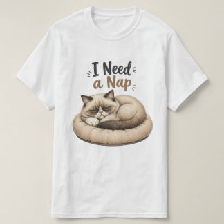 Ik heb een dutje nodig – Grumpy Cat Collectie T-shirt