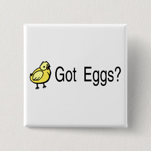 Ik heb een eierschik vierkante button 5,1 cm