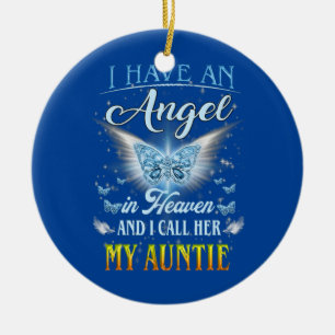 Ik heb een engel in de hemel, ik noem haar mijn ta keramisch ornament