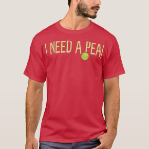 Ik heb een erwt grappige groente veganistische pla t-shirt