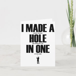 Ik heb een gaatje gemaakt in een leuk Shirt golfca Kaart