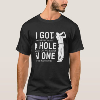 Ik heb een gat in één golf voor vaders & sport t-shirt
