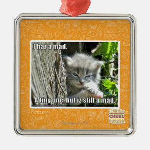 Ik heb een gek metalen ornament