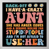 Ik heb een gekke tante die woedeproblemen heeft poster (Voorkant)