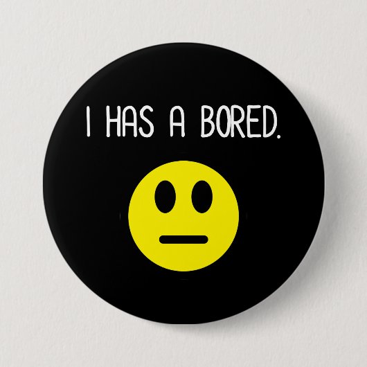 Ik heb een geprezen grappige boredom Emoji Ronde Button 7,6 Cm (Voorkant)
