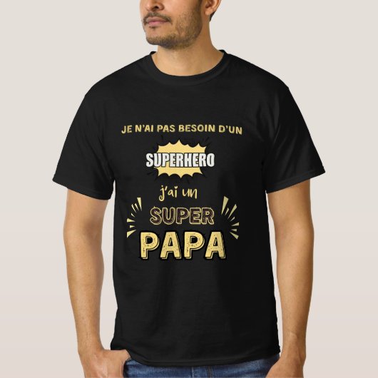 Ik heb een geweldige papa. t-shirt (Voorkant)