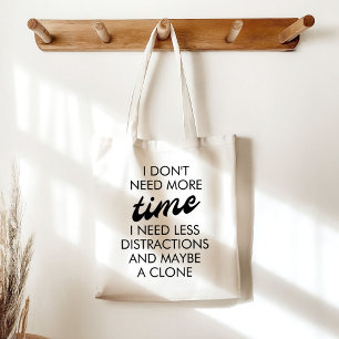 Ik heb een grappig kloongeschenk nodig voor drukke tote bag
