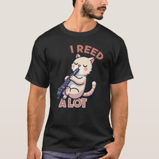 Ik heb een grappige klarinetkat gelezen t-shirt