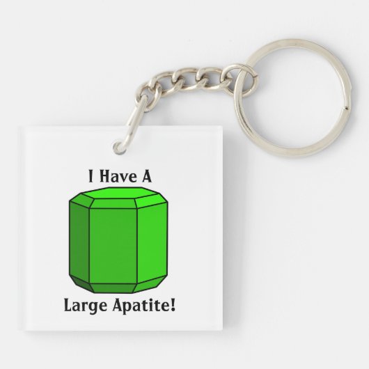 Ik heb een grote apatiet! sleutelhanger (Achterkant)