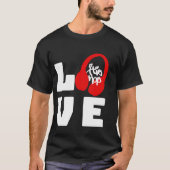 Ik heb een grote liefde voor hiphop t-shirt (Voorkant)