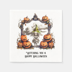 Ik heb een Happy Halloween bij je. Servet