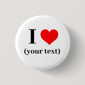 IK HEB EEN HART! Ronde Button - Klein, 1¼ inch - A (Voorkant)