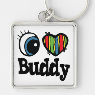 Ik heb een Heart (Love) Buddy Sleutelhanger