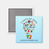 Ik heb een idee om een Dustin Stevens boek te leze Magneet (Voorkant / Achterkant)