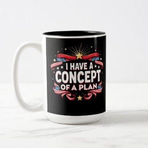 Ik heb een idee van een grappig plan voor de verki tweekleurige koffiemok