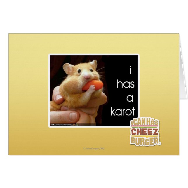 Ik heb een karot (Voorkant Horizontaal)