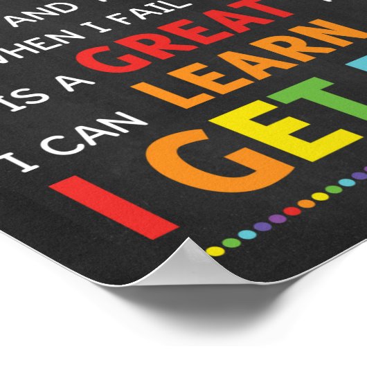 Ik heb een klaslokaal met groeidemper poster (Hoek)