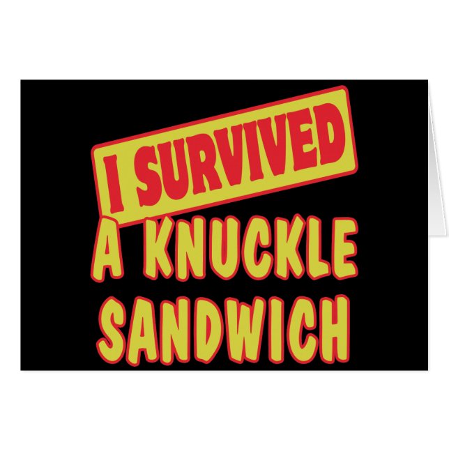 IK HEB EEN KNUCKLE SANDWICH OVERLEVEN (Voorkant Horizontaal)