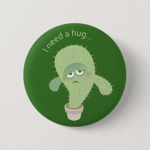 Ik heb een knuffel nodig... Knopen! Ronde Button 5,7 Cm
