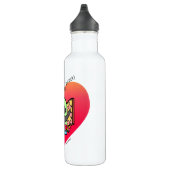 Ik heb een lab in mijn hart (zwart lab) waterfles  (Rechts)