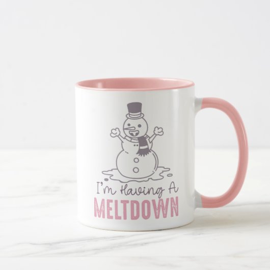 Ik heb een Meltdown - Grappig Snowman Design Mok (Rechts)