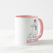 Ik heb een Meltdown - Grappig Snowman Design Mok (Voorkant rechts)