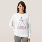 Ik heb een Meltdown - Grappig Snowman Design T-shirt (Voorkant volledig)