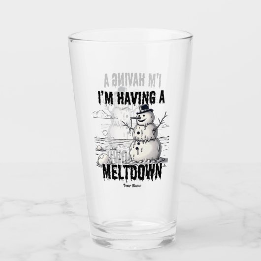 Ik heb een meltdown, Sneeuwman Glas (Voorkant)