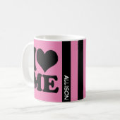 Ik heb een monogram koffiemok (Voorkant links)