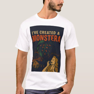 Ik heb een Monstera Retro Horror Plant T-Shirt gem