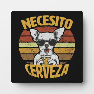 IK HEB EEN MOOI CHIHUAHUA-BIER NODIG FOTOPLAAT