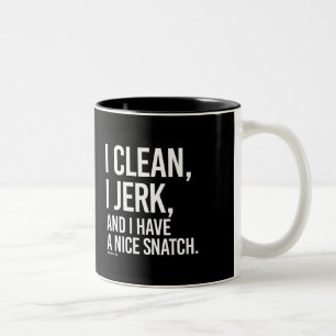 Ik heb een mooie snatch... Guy Fi. Tweekleurige Koffiemok