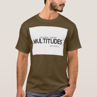 Ik heb een multitudes walt whitman t-shirt