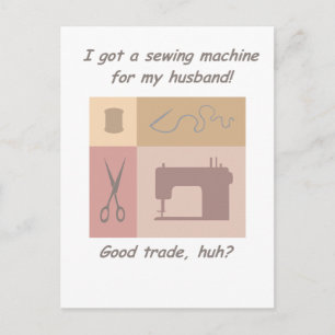 Ik heb een naaimachine briefkaart