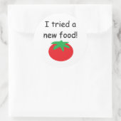 "Ik heb een nieuw eten geprobeerd!" Stickers (Tas)