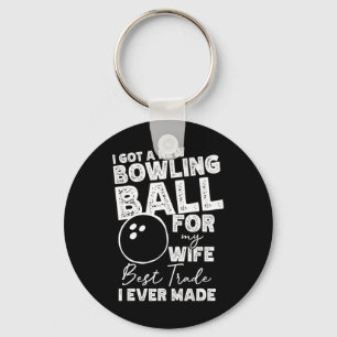 Ik heb een nieuwe bowling byll voor mijn vrouw - M Sleutelhanger